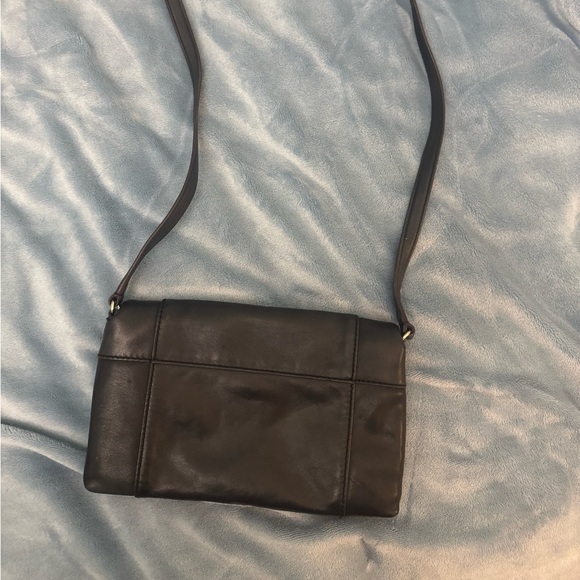 Crossbody black leather Kate spade purse. - Picture 2 of 5